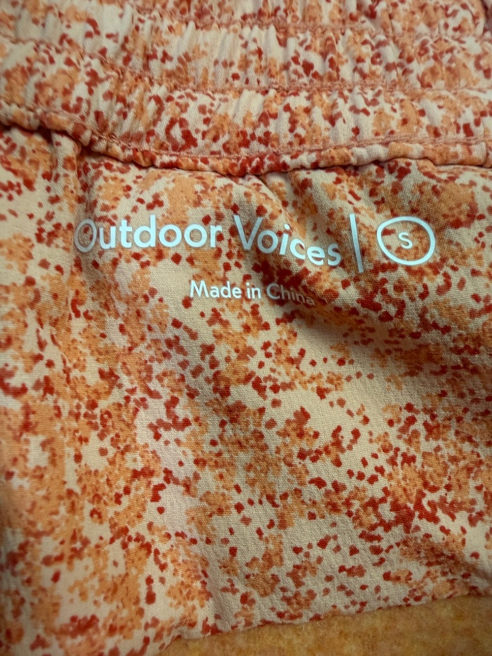 Outdoor Voices MegaFleece Shorts In Papaya/Clementine Colorway‎ - Picture 8 of 11